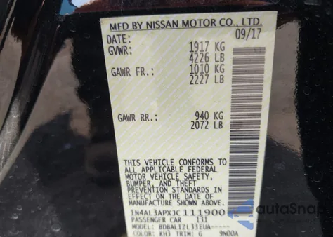 2018 Nissan Altima 2.5 Sv из США, поврежденный, VIN 1N4AL3APXJC111900